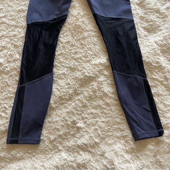 Fabletics High-Waisted Motion365 Spin 7/8  Dark Grey Black Mesh Size XXS - Picture 7 of 8
